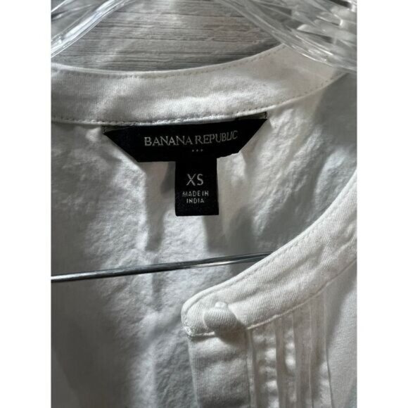 NWOT Banana Republic Off-White Sleeveless Cropped Blouse XS - Picture 5 of 5